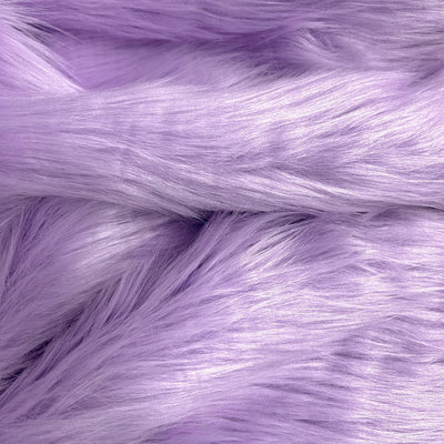 Eden LAVENDER Shaggy Long Pile Soft Faux Fur Fabric for Fursuit, Cosplay Costume, Photo Prop, Trim, Throw Pillow, Crafts