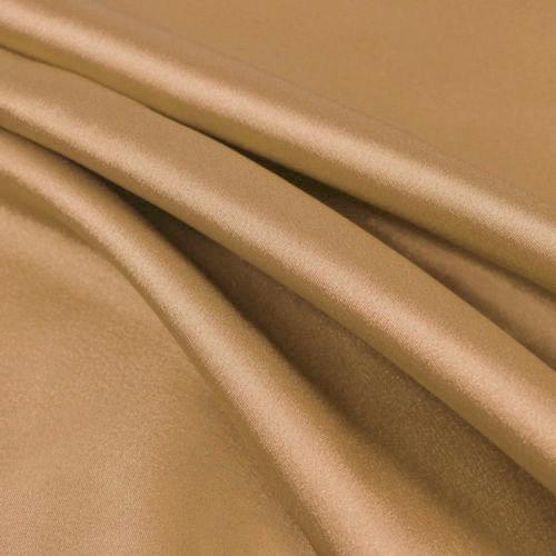 Payton LIGHT BROWN Faux Silk Minimal Stretch Charmeuse Satin Fabric