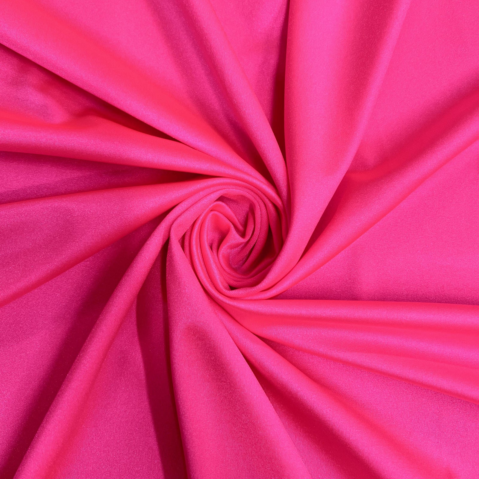 Elle NEON PINK Nylon Spandex Stretch Shiny Tricot Medium Weight Fabric for Apparel, Swimwear, Activewear, Sportswear, Costumes, Crafts