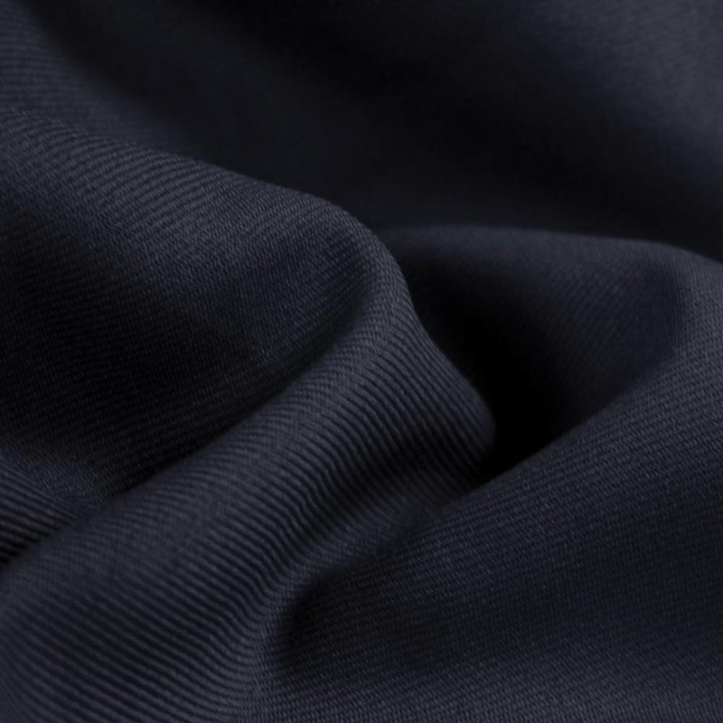 Delaney NAVY BLUE Polyester Gabardine Fabric for Skirts, Suits, Overcoats, Trousers/Slacks, Uniforms, Lining, etc.