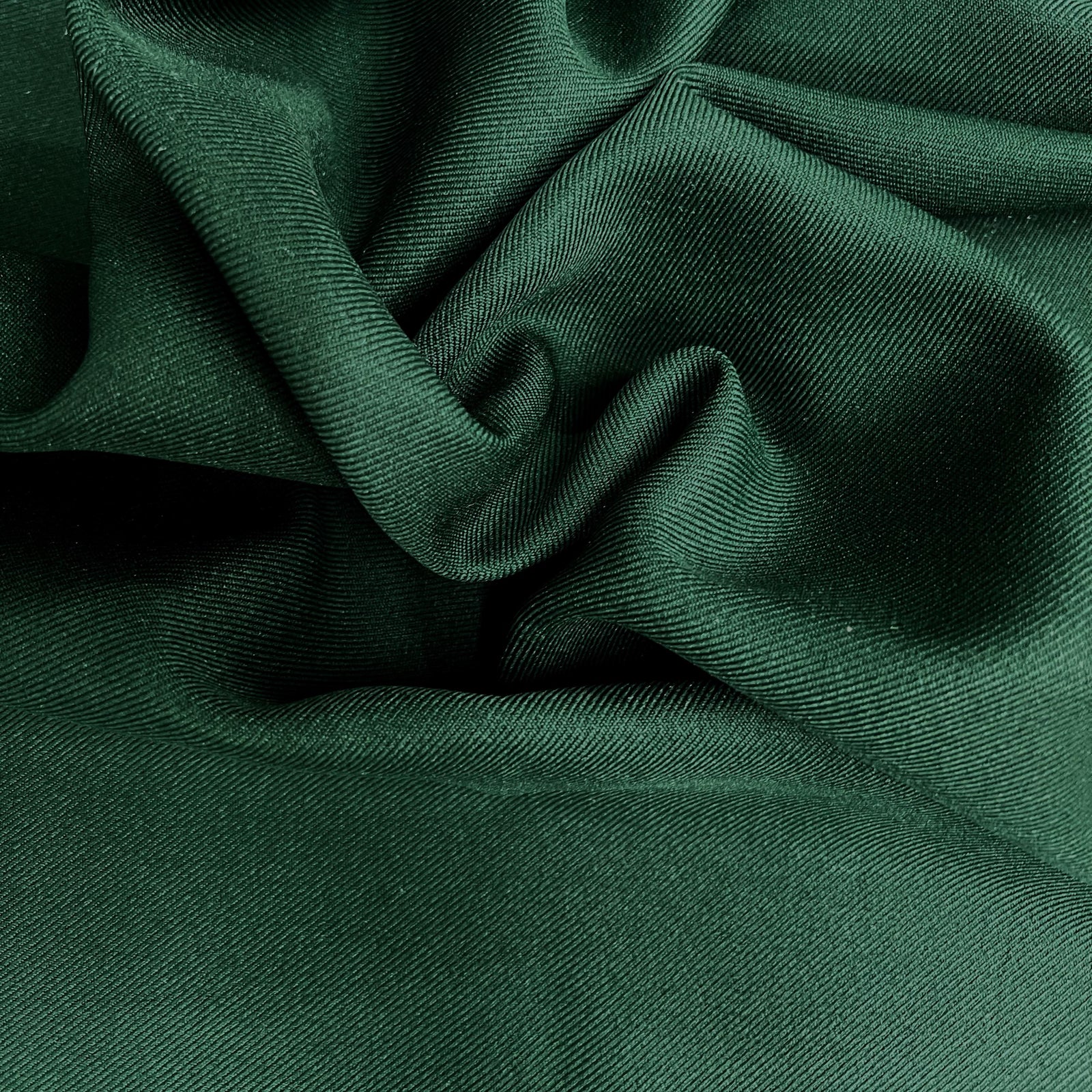 Delaney HUNTER GREEN Polyester Gabardine Fabric for Skirts, Suits, Overcoats, Trousers/Slacks, Uniforms, Lining, etc.