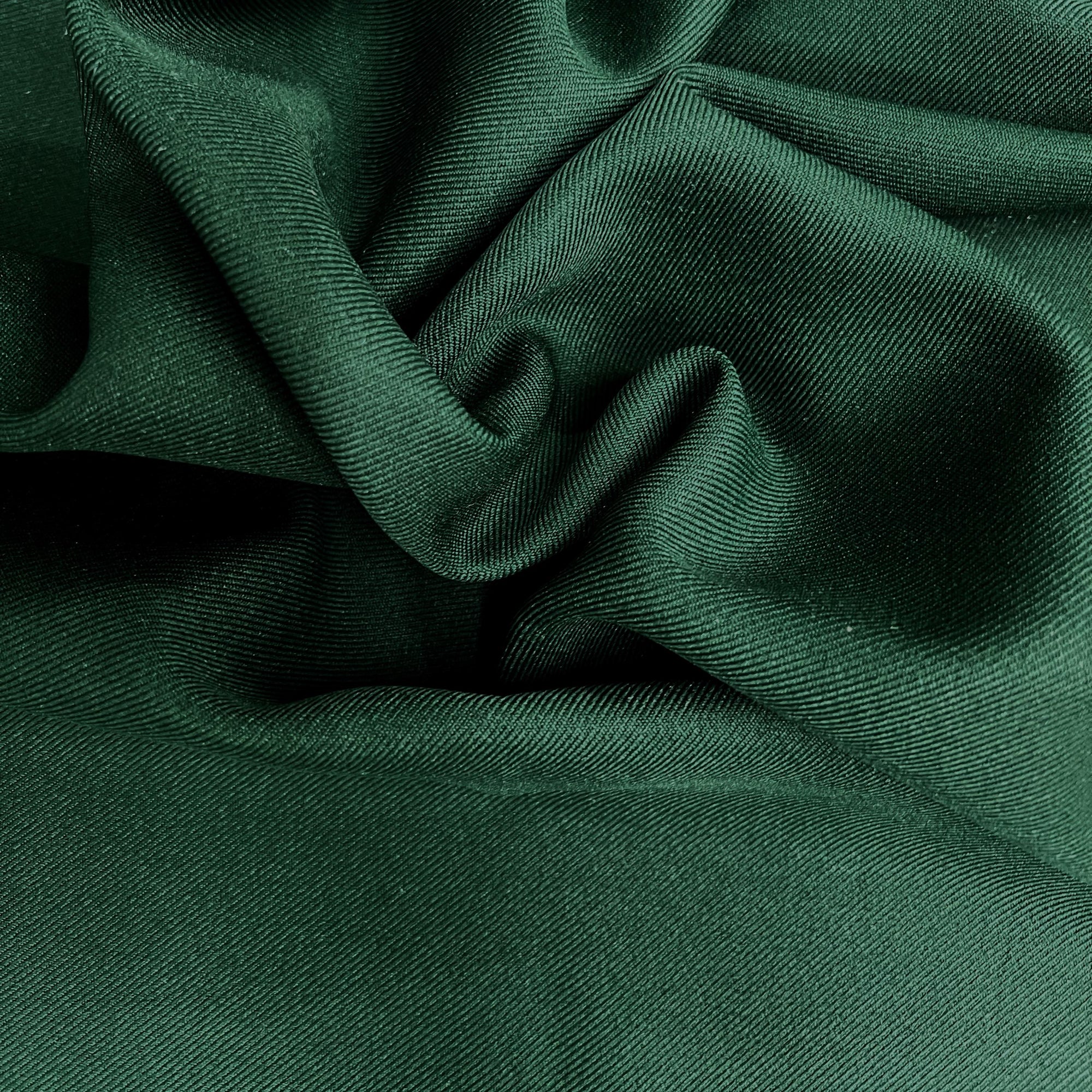 Delaney HUNTER GREEN Polyester Gabardine Fabric for Skirts, Suits, Overcoats, Trousers/Slacks, Uniforms, Lining, etc.