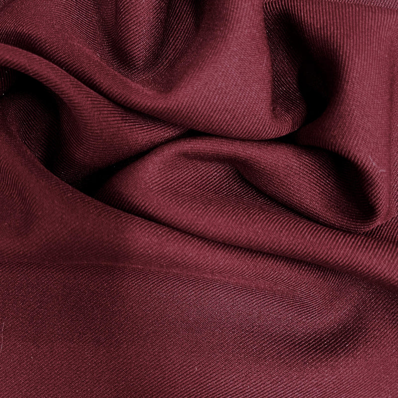 Delaney BURGUNDY Polyester Gabardine Fabric for Skirts, Suits, Overcoats, Trousers/Slacks, Uniforms, Lining, etc.