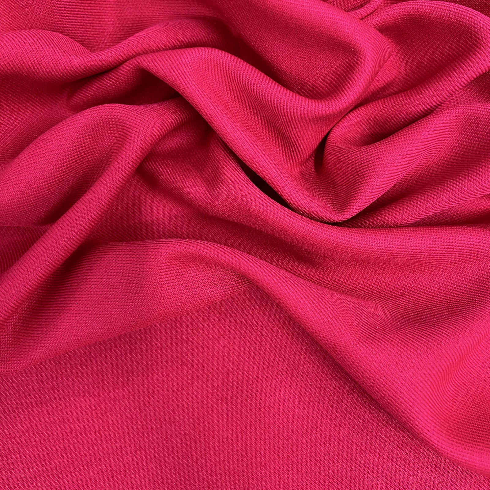 Delaney CHERRY PINK Polyester Gabardine Fabric for Skirts, Suits, Overcoats, Trousers/Slacks, Uniforms, Lining, etc.