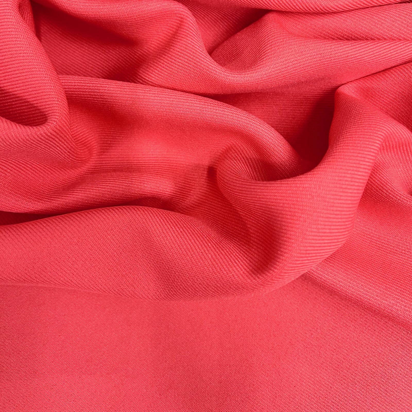 Delaney CORAL Polyester Gabardine Fabric for Skirts, Suits, Overcoats, Trousers/Slacks, Uniforms, Lining, etc.