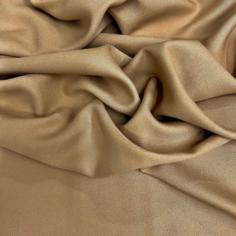 Delaney CAMEL Polyester Gabardine Fabric for Skirts, Suits, Overcoats, Trousers/Slacks, Uniforms, Lining, etc.
