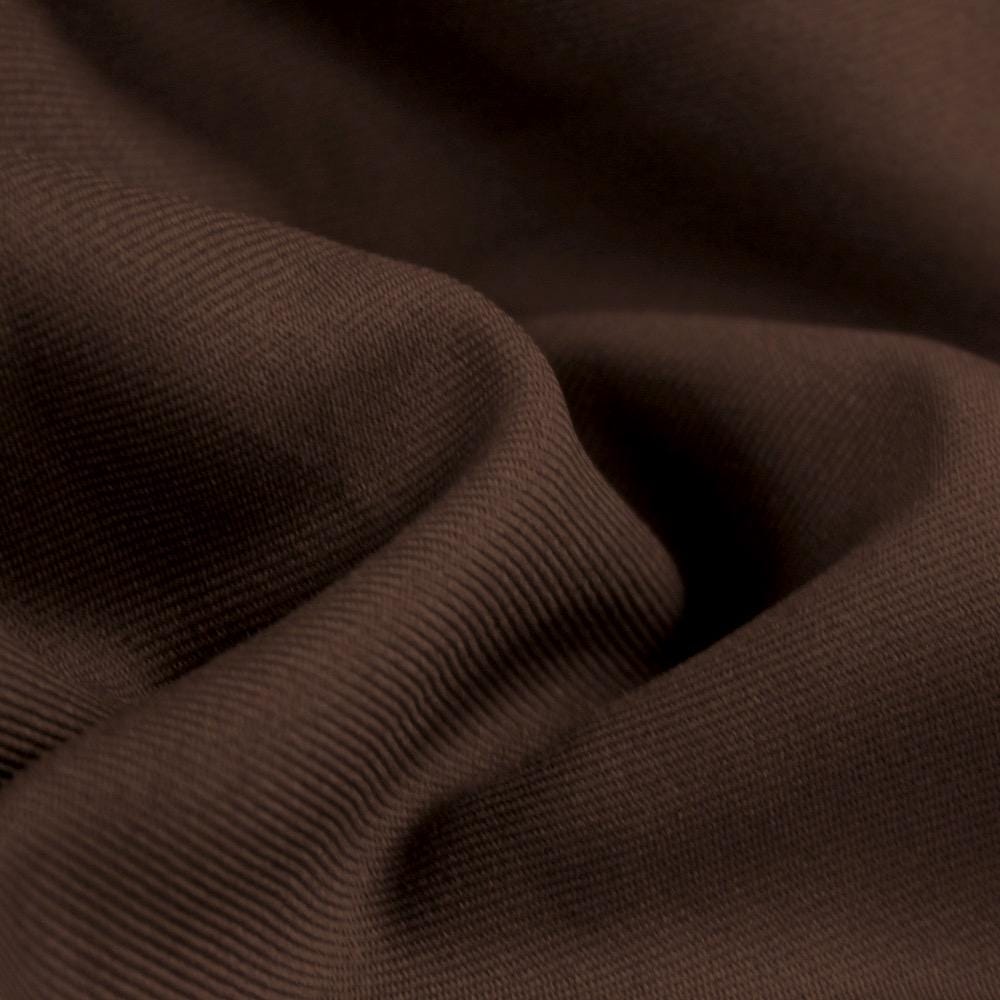 Delaney BROWN Polyester Gabardine Fabric for Skirts, Suits, Overcoats, Trousers/Slacks, Uniforms, Lining, etc.