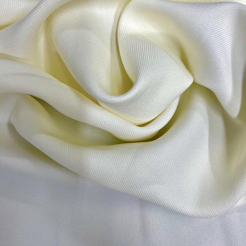 Delaney CREAM Polyester Gabardine Fabric for Skirts, Suits, Overcoats, Trousers/Slacks, Uniforms, Lining, etc.