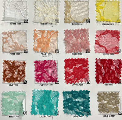 Emily Floral Nylon 4-way Stretch Spandex Lace Fabric