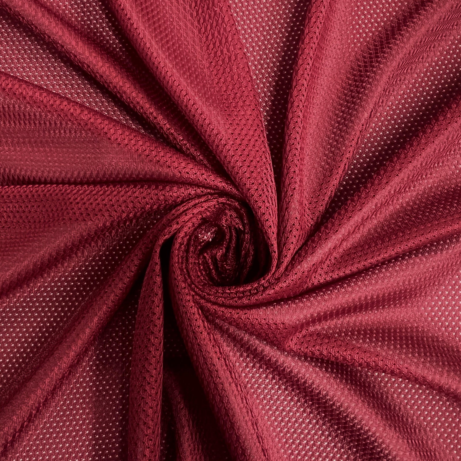 Brylee WINE Polyester Micro Mesh Jersey Sports Mesh Knit Fabric by the Yard