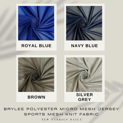 Brylee Polyester Micro Mesh Jersey Sports Mesh Knit Fabric
