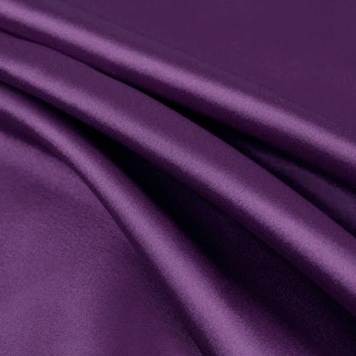 Payton IMPERIAL PURPLE Faux Silk Minimal Stretch Charmeuse Satin Fabric