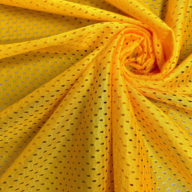 Sawyer MANGO Polyester Football Sports Mesh Knit Fabric by the Yard