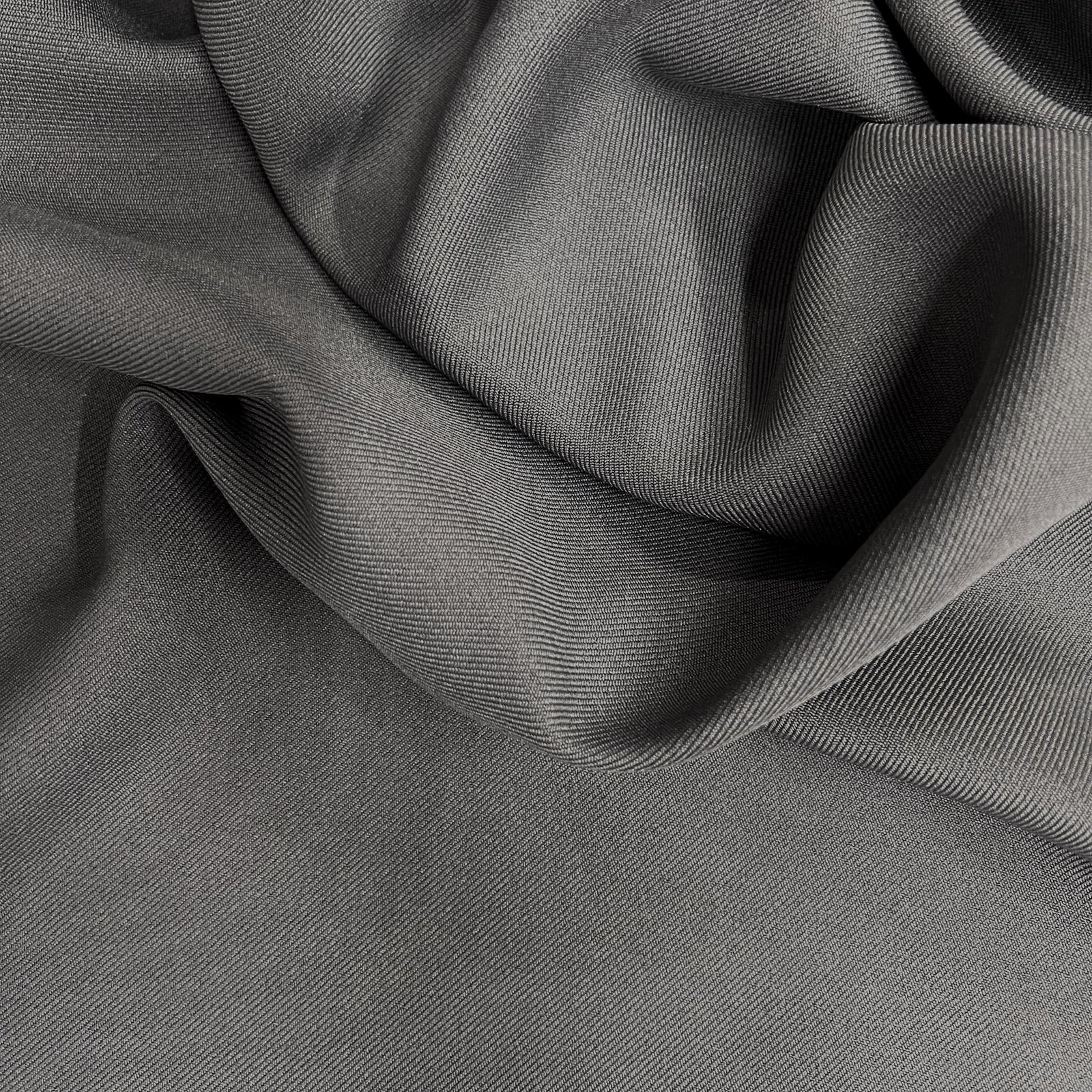 Delaney GREY Polyester Gabardine Fabric by the Yard for Suits, Overcoats, Trousers/Slacks, Uniforms