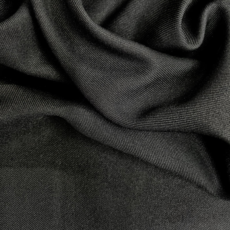 Delaney CHARCOAL GREY Polyester Gabardine Fabric for Skirts, Suits, Overcoats, Trousers/Slacks, Uniforms, Lining, etc.