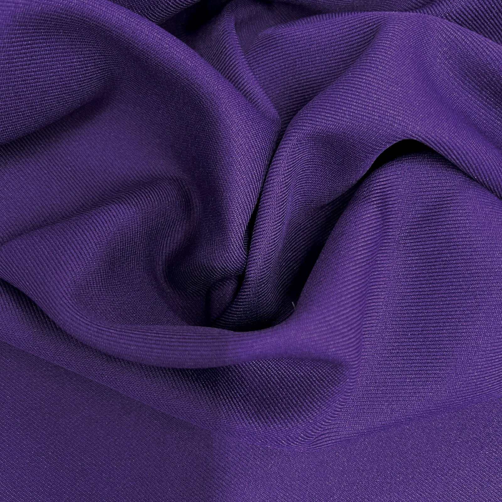Delaney PURPLE Polyester Gabardine Fabric for Skirts, Suits, Overcoats, Trousers/Slacks, Uniforms, Lining, etc.