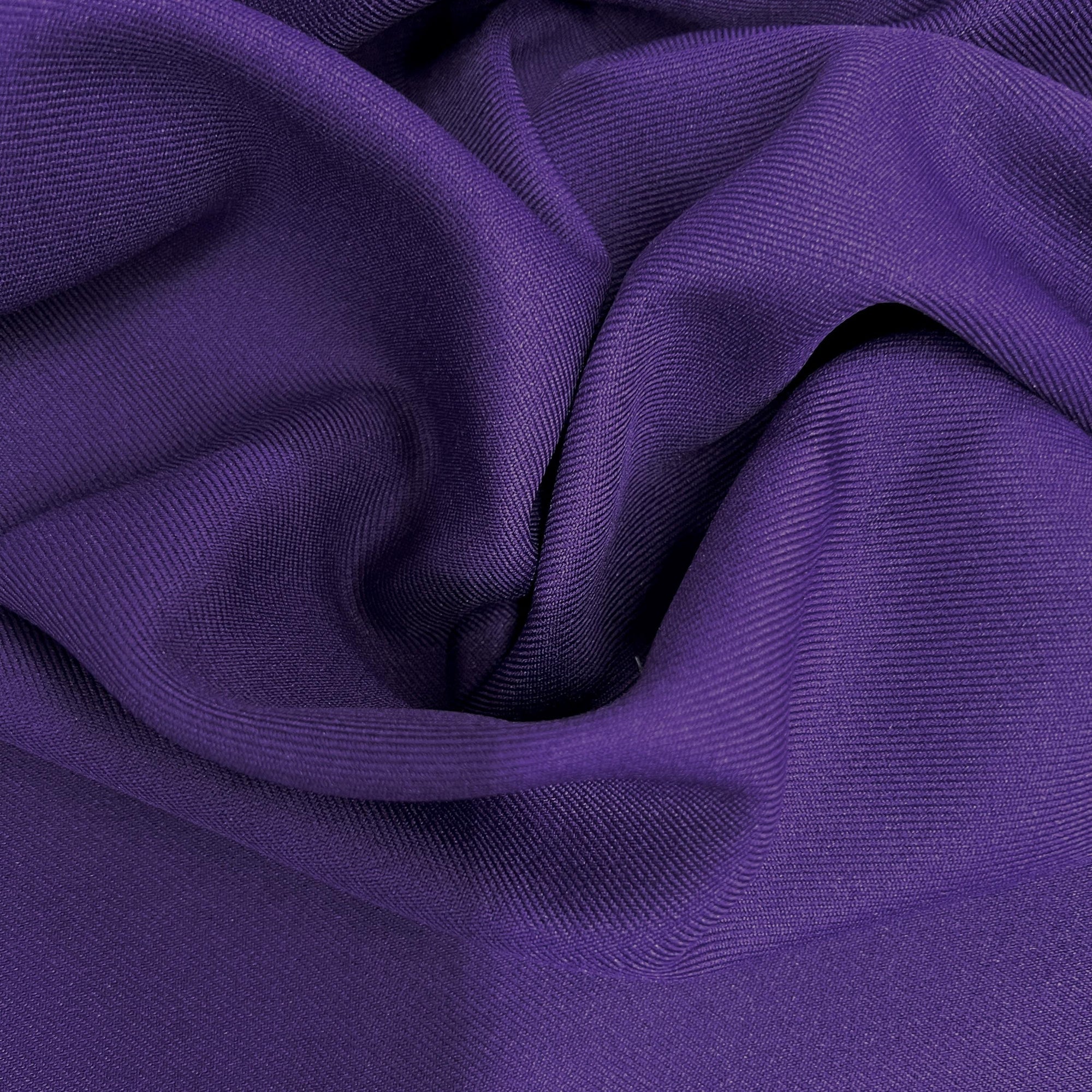 Delaney PURPLE Polyester Gabardine Fabric for Skirts, Suits, Overcoats, Trousers/Slacks, Uniforms, Lining, etc.
