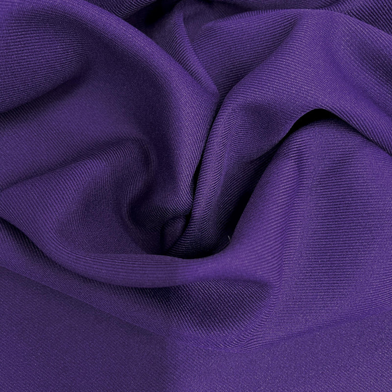 Delaney PURPLE Polyester Gabardine Fabric for Skirts, Suits, Overcoats, Trousers/Slacks, Uniforms, Lining, etc.