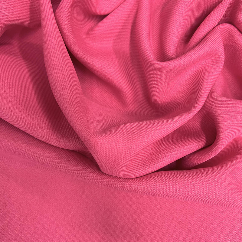 Delaney BRINK PINK Polyester Gabardine Fabric for Skirts, Suits, Overcoats, Trousers/Slacks, Uniforms, Lining, etc.