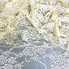 Emily IVORY Floral Nylon 4-way Stretch Spandex Lace Fabric