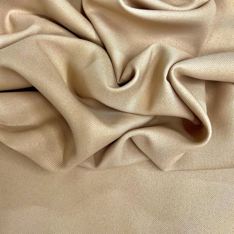 Delaney KHAKI Polyester Gabardine Fabric for Skirts, Suits, Overcoats, Trousers/Slacks, Uniforms, Lining, etc.