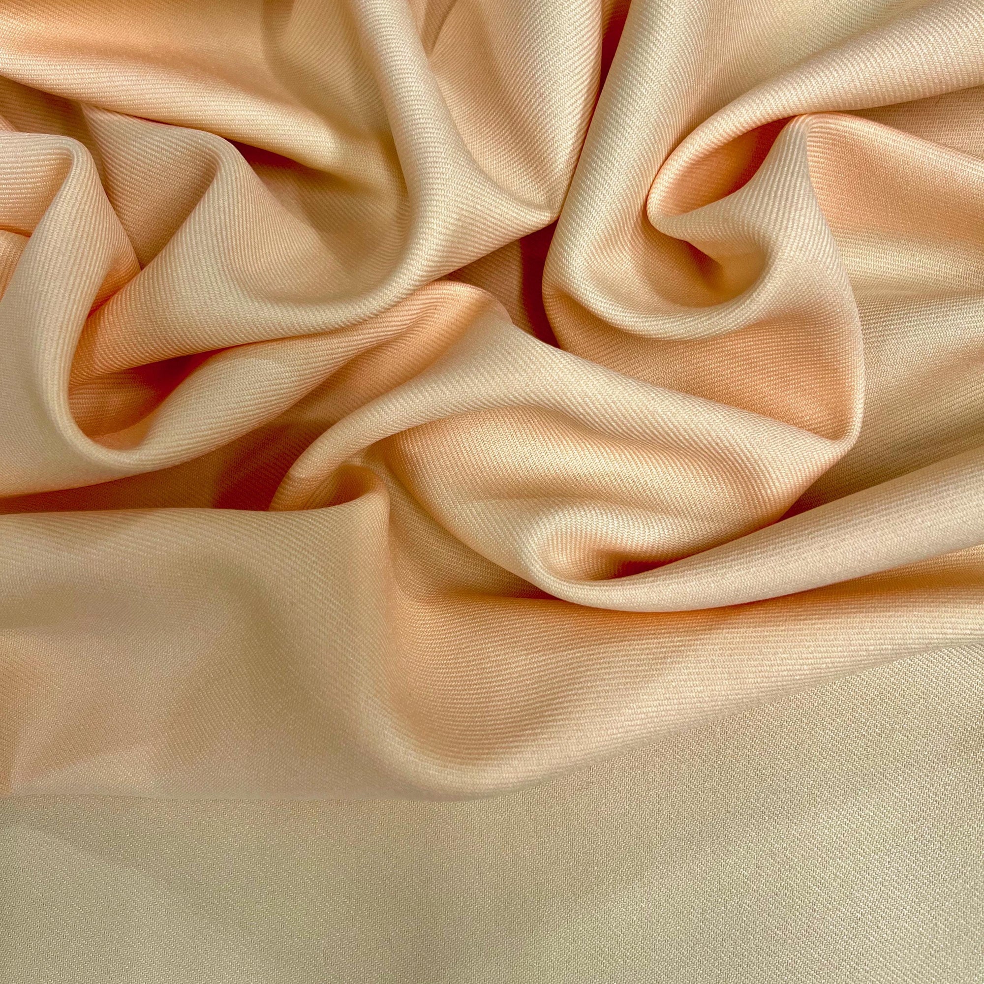 Delaney LIGHT PEACH Polyester Gabardine Fabric for Skirts, Suits, Overcoats, Trousers/Slacks, Uniforms, Lining, etc.