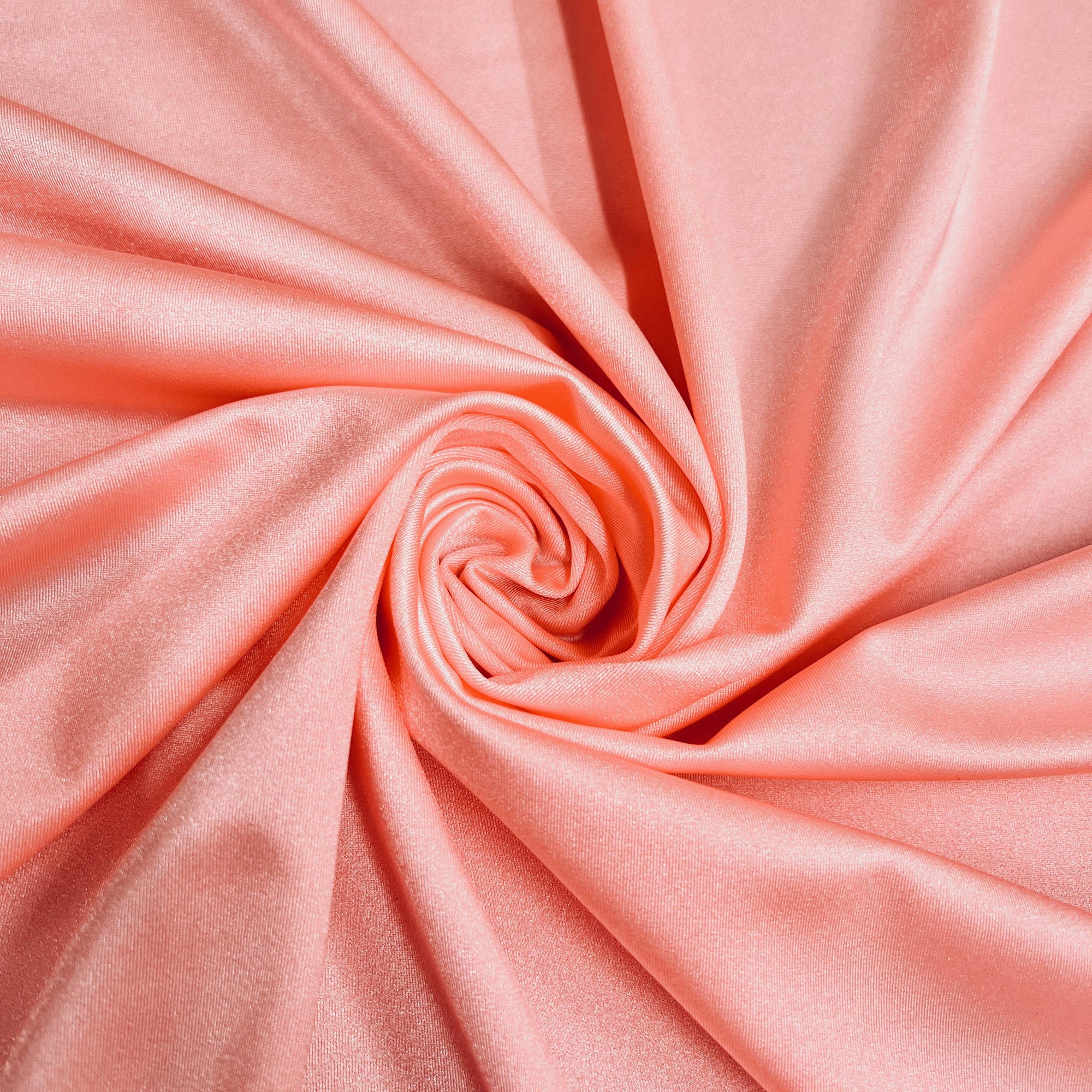 Elle BUBBLEGUM PINK Nylon Spandex Stretch Shiny Tricot Medium Weight Fabric for Apparel, Swimwear, Activewear, Sportswear, Costumes, Crafts