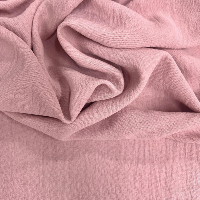 Sophia DUSTY PINK Air Flow Polyester Fabric for Dresses, Tops, Bottoms, Shawl, Scarf, Costumes, Crafts