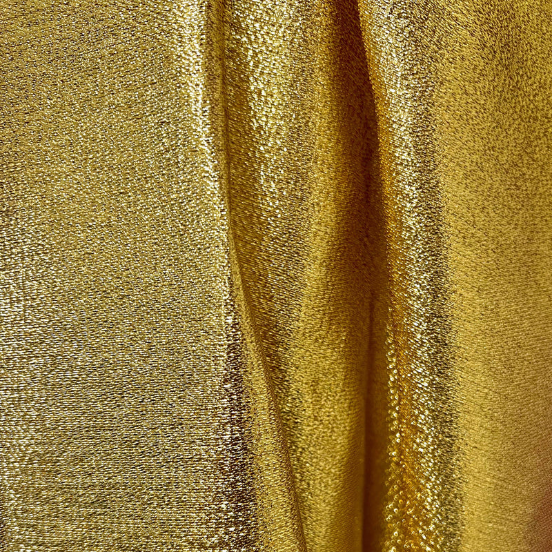 Kenzie GOLD Light Weight Lamé Fabric by the Yard  - 10059