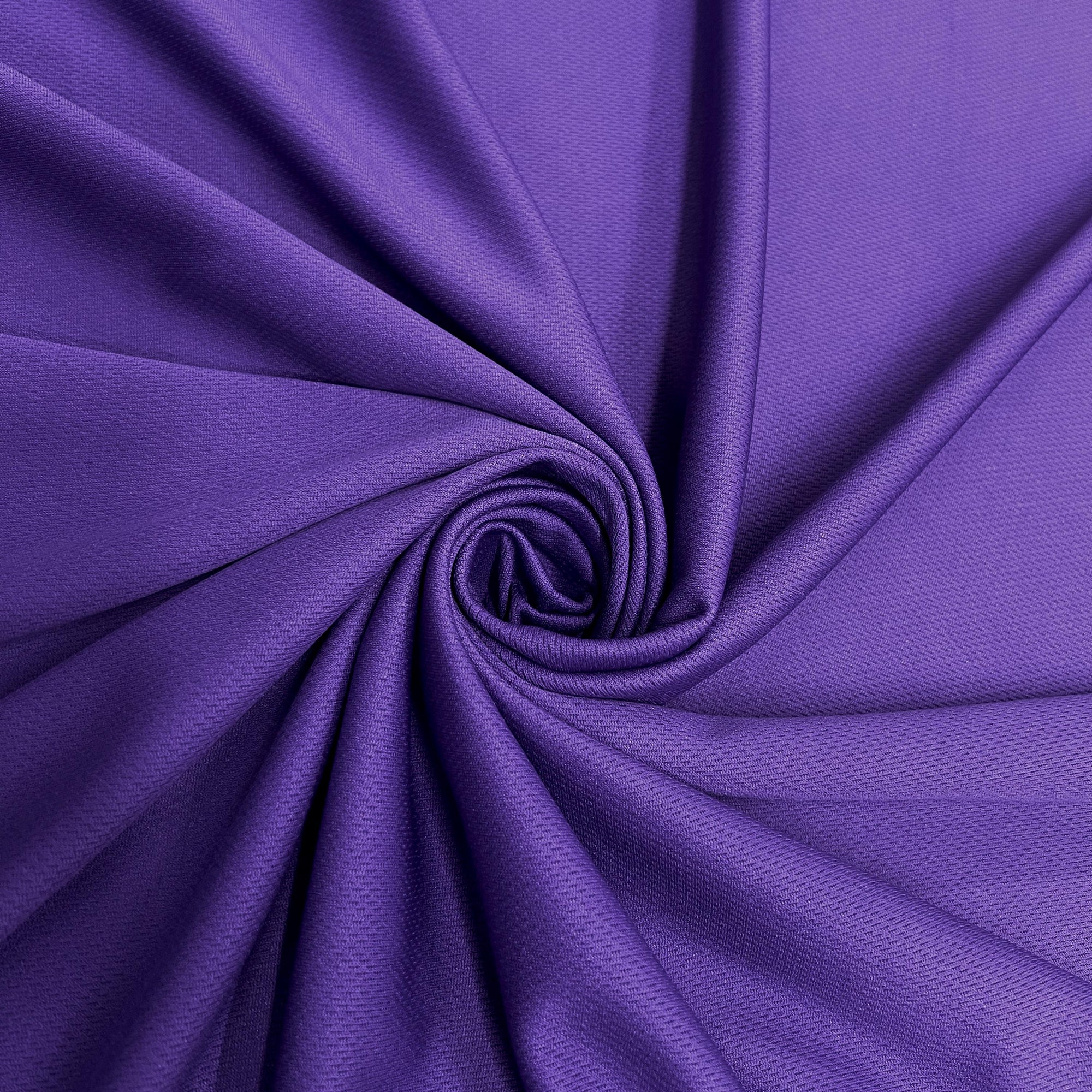 Mikaela PURPLE Polyester Dimple Sports Mesh Knit Fabric by the Yard