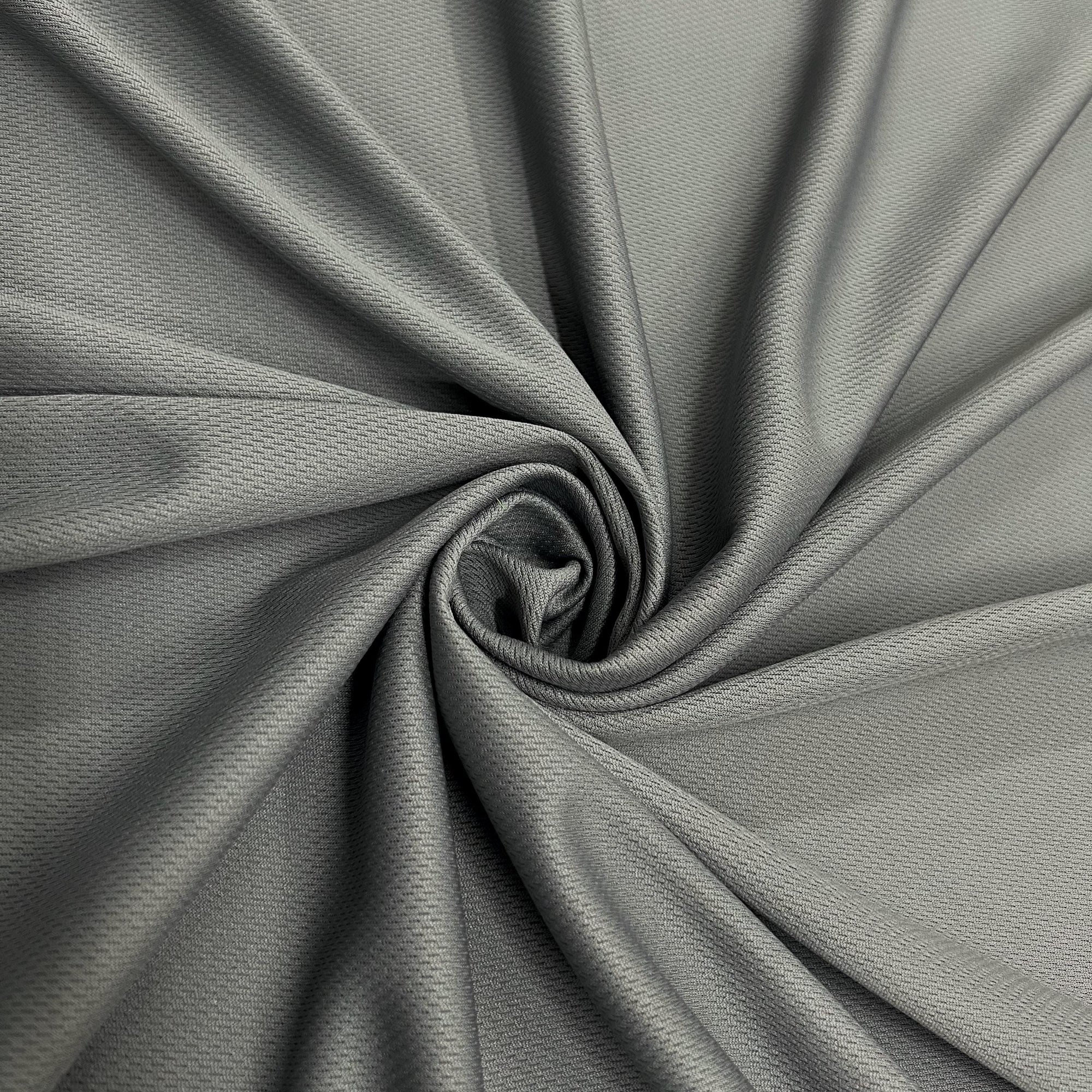 Mikaela GREY Polyester Dimple Sports Mesh Knit Fabric by the Yard
