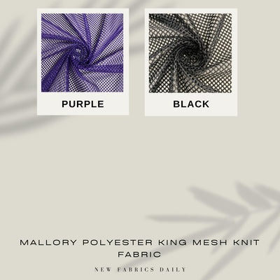 Mallory Polyester King Mesh Knit Fabric by the Yard