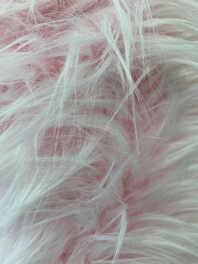 Bethany PINK Frost 2.5 Inch Mongolian Long Pile Soft Faux Fur Fabric for Fursuit, Cosplay Costume, Photo Prop, Trim, Throw Pillow, Crafts