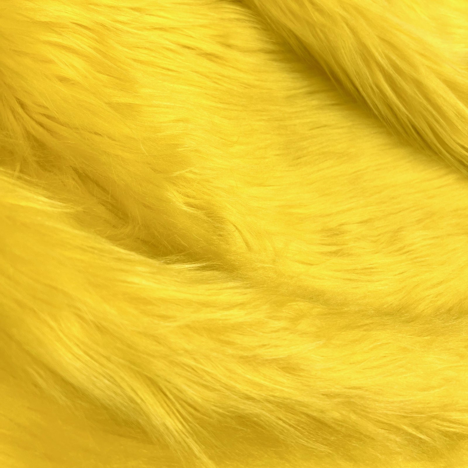 Eden LIGHT YELLOW Shaggy Long Pile Soft Faux Fur Fabric for Fursuit, Cosplay Costume, Photo Prop, Trim, Throw Pillow, Crafts