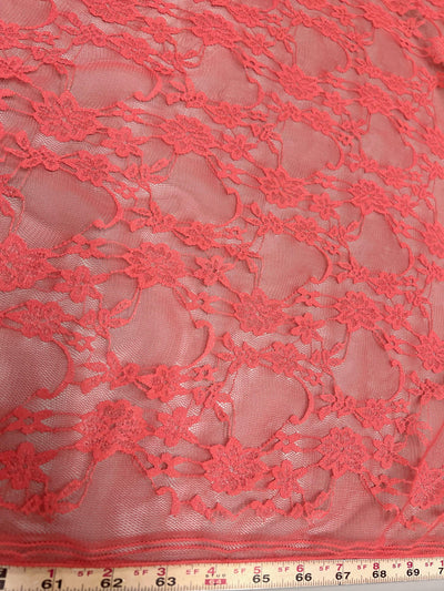 Emily CORAL Floral Nylon 4-way Stretch Spandex Lace Fabric