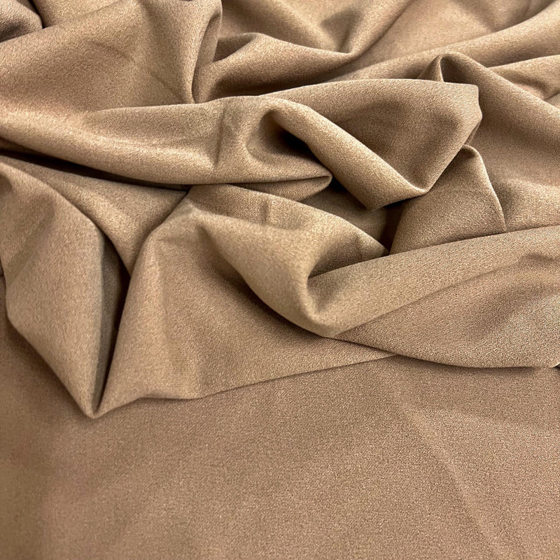 Chey MOCHA Stretch Crepe Scuba Techno Knit Polyester Spandex Fabric for Bows, Top Knots, Head Wraps, Clothes, Costumes, Crafts