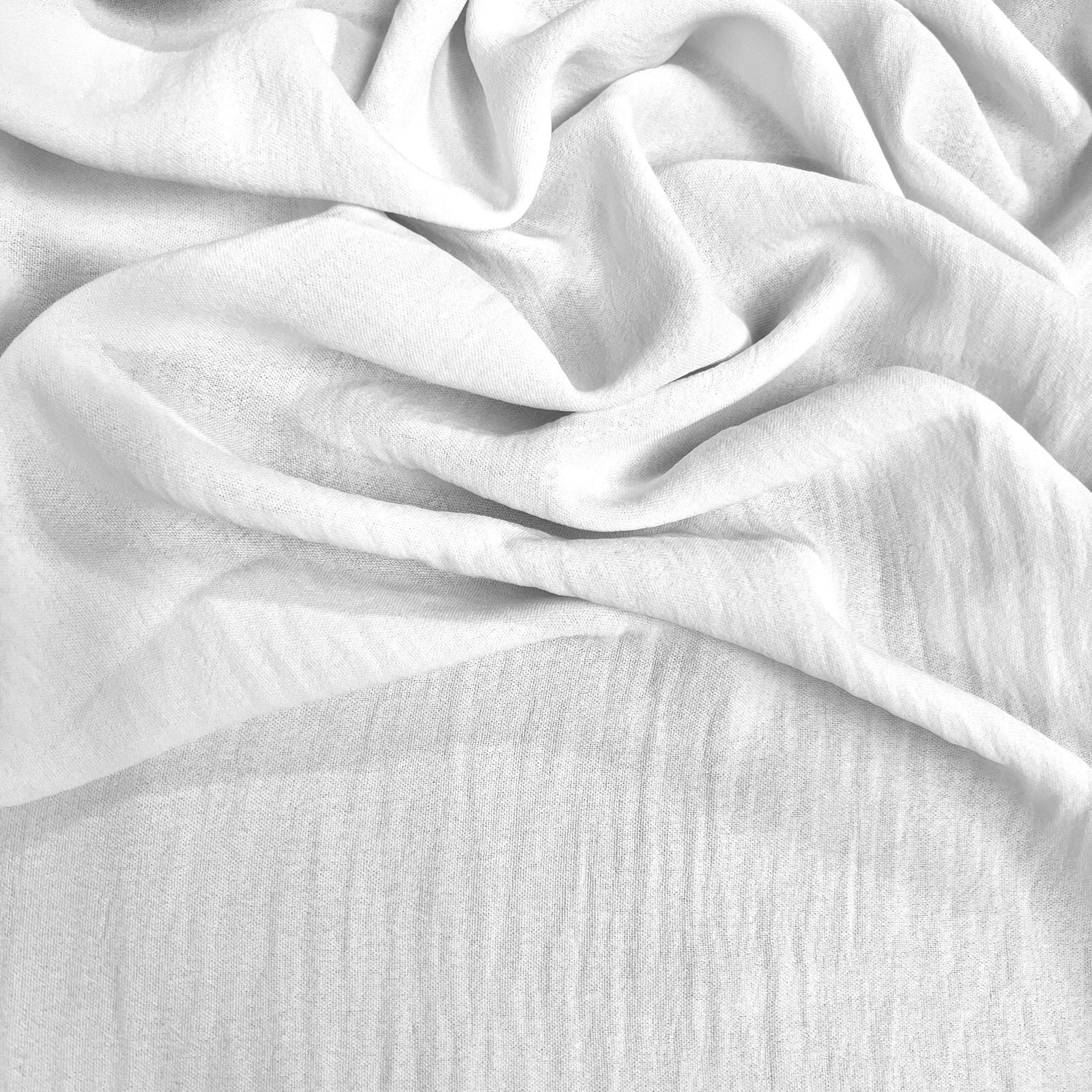 Sophia WHITE Air Flow Polyester Fabric for Dresses, Tops, Bottoms, Shawl, Scarf, Costumes, Crafts