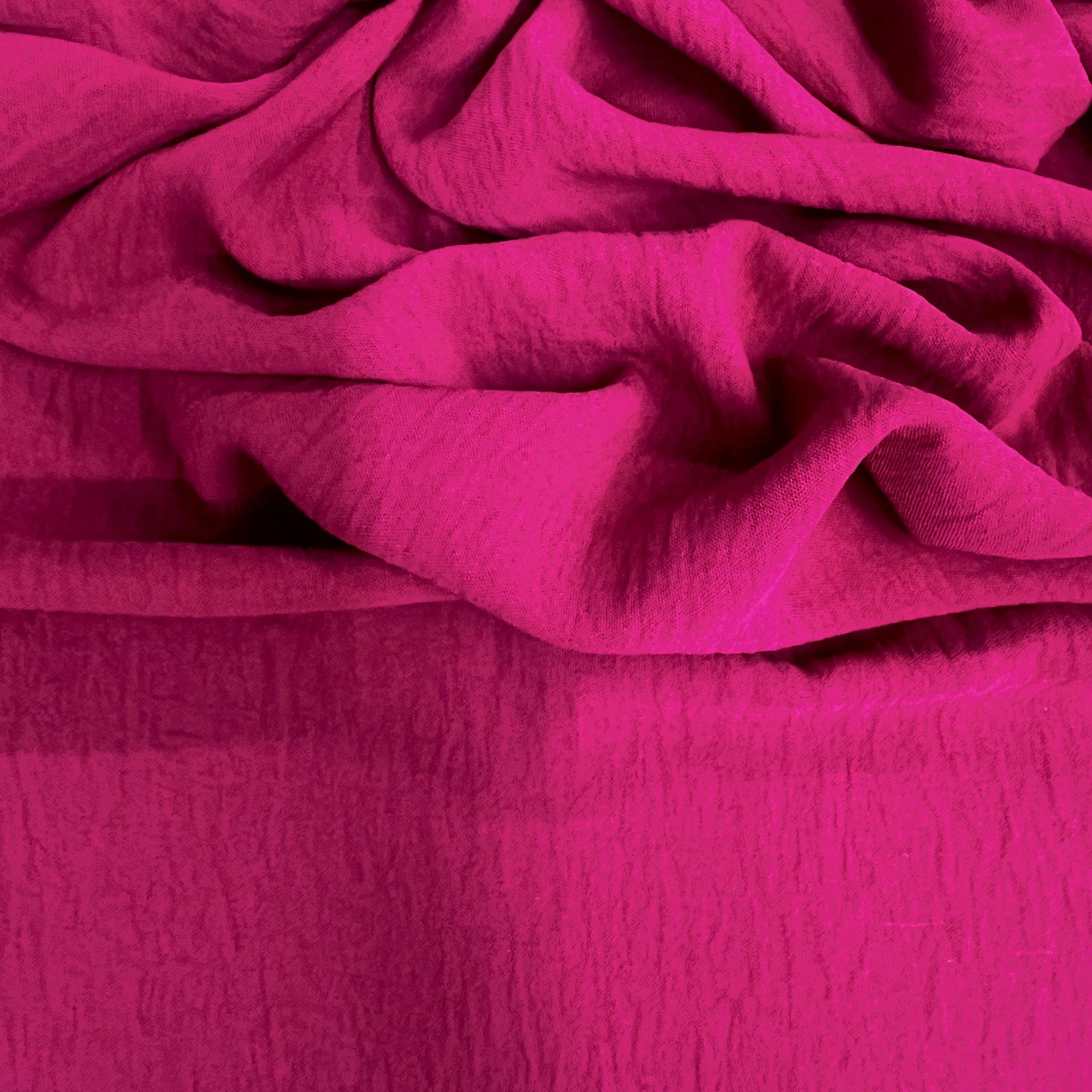 Sophia FUCHSIA Air Flow Polyester Fabric for Dresses, Tops, Bottoms, Shawl, Scarf, Costumes, Crafts