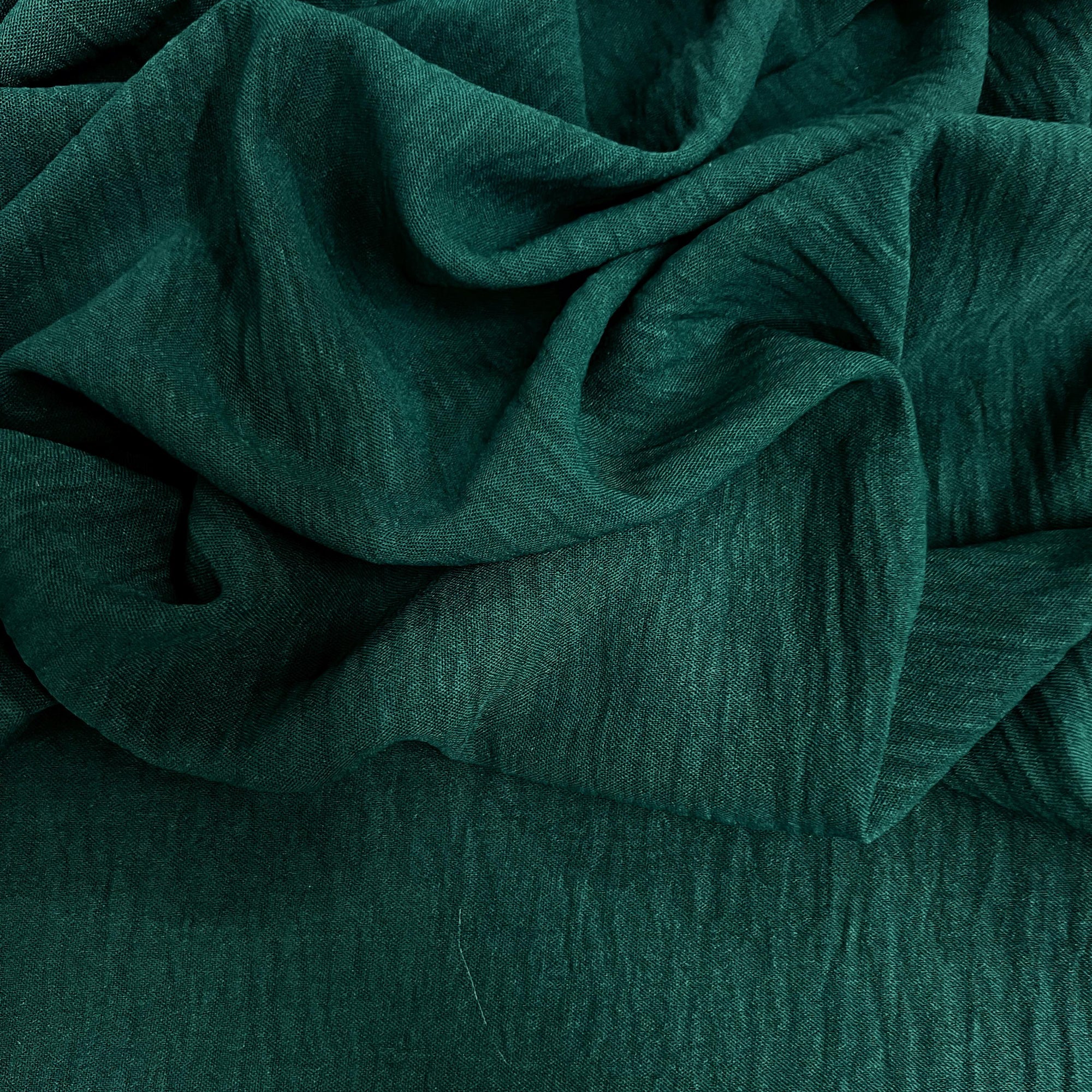 Sophia HUNTER GREEN Air Flow Polyester Fabric for Dresses, Tops, Bottoms, Shawl, Scarf, Costumes, Crafts