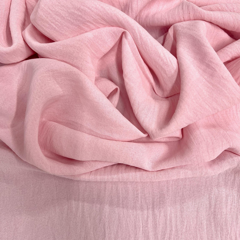Sophia BABY PINK Air Flow Polyester Fabric for Dresses, Tops, Bottoms, Shawl, Scarf, Costumes, Crafts