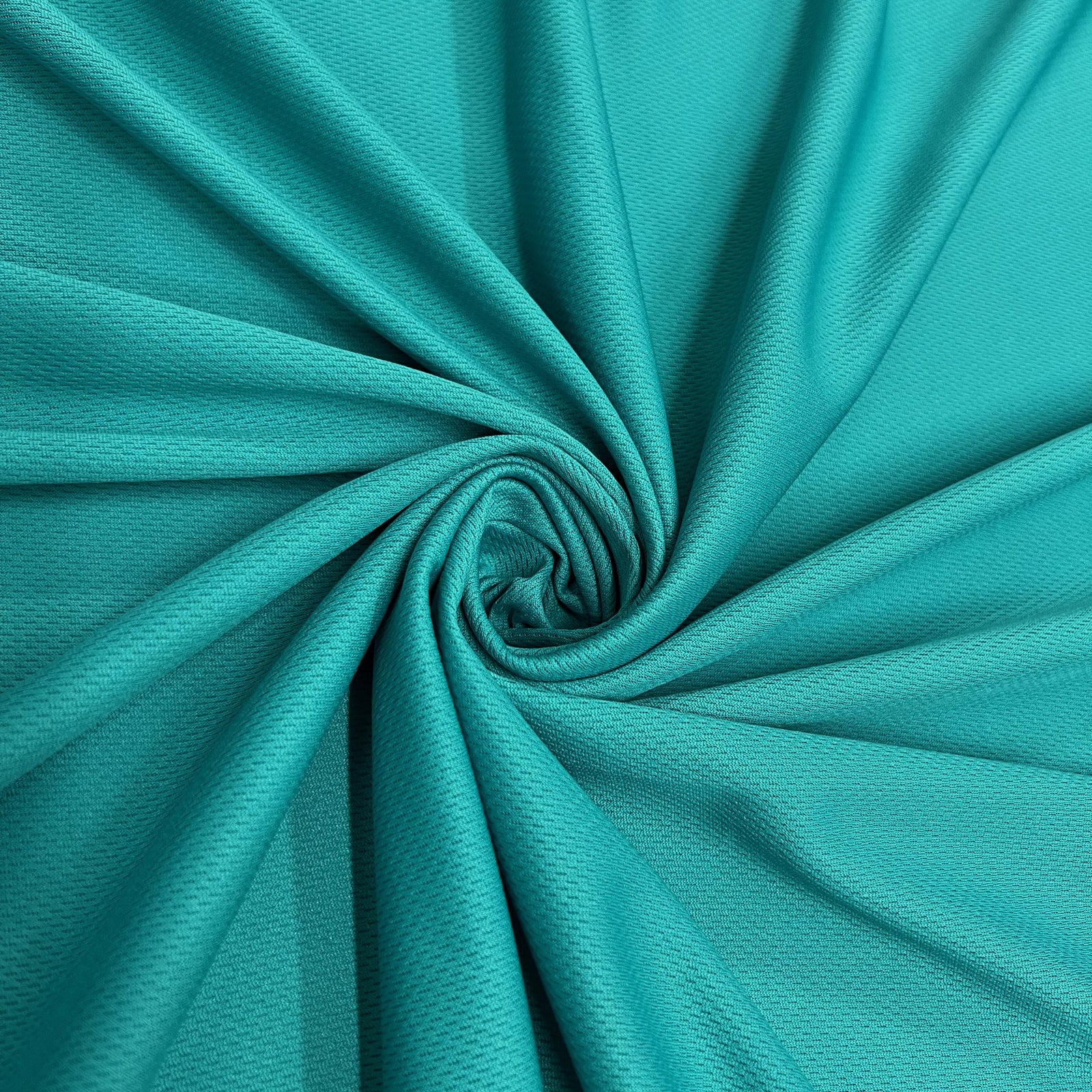Mikaela TEAL Polyester Dimple Sports Mesh Knit Fabric by the Yard
