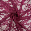 Emily BURGUNDY Floral Nylon 4-way Stretch Spandex Lace Fabric