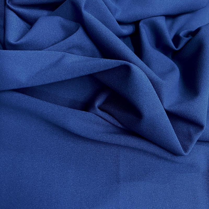 Chey ROYAL BLUE Stretch Crepe Scuba Techno Knit Polyester Spandex Fabric for Bows, Top Knots, Head Wraps, Clothes, Costumes, Crafts