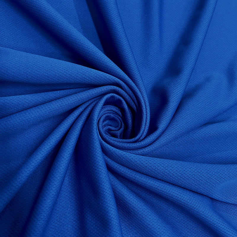 Mikaela ROYAL BLUE Polyester Dimple Sports Mesh Knit Fabric by the Yard