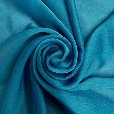 Jolene CERULEAN BLUE Polyester Two-Tone Chiffon Fabric by the Yard - 10135