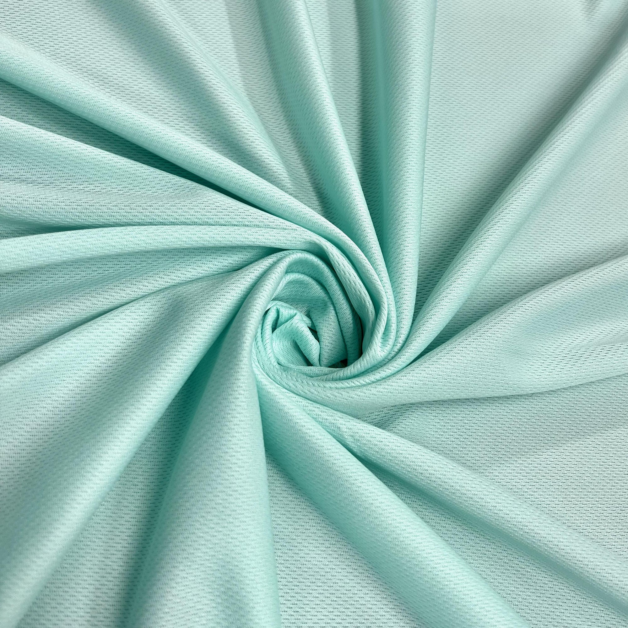 Mikaela ICY MINT Polyester Dimple Sports Mesh Knit Fabric by the Yard