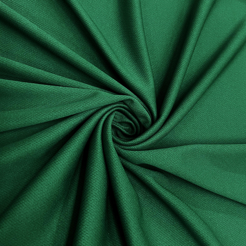 Mikaela HUNTER GREEN Polyester Dimple Sports Mesh Knit Fabric by the Yard