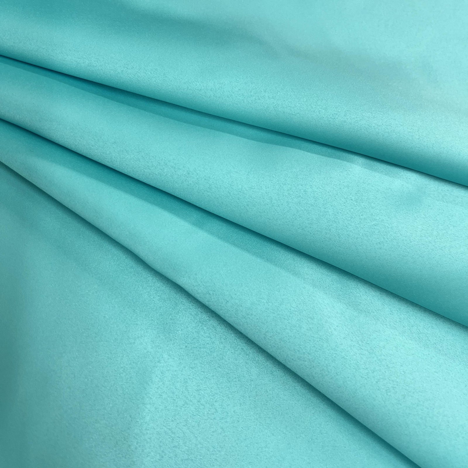 Audrey TURQUOISE Polyester Dull Satin | Matte Satin Fabric for Gowns, Dresses, Skirts, Curtains, Costumes, Home Decor, Crafts, etc.