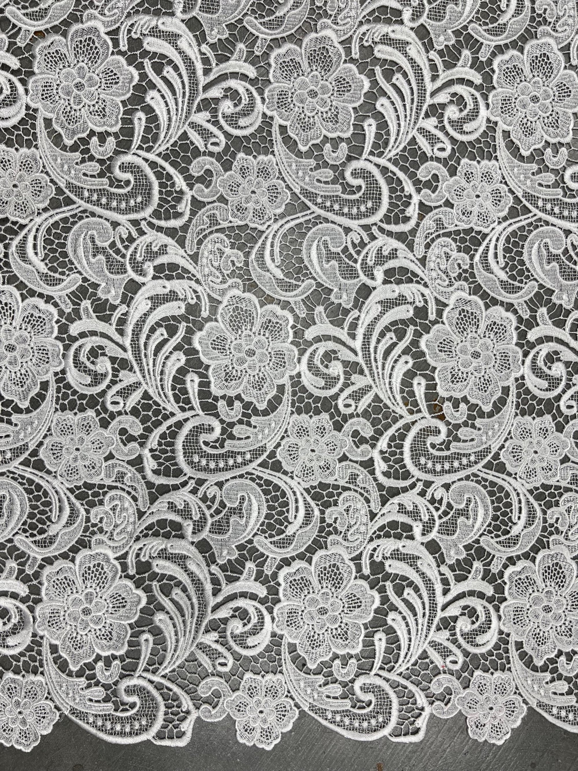 Maggie OFF WHITE Guipure Venice Heavy Lace Fabric by the Yard