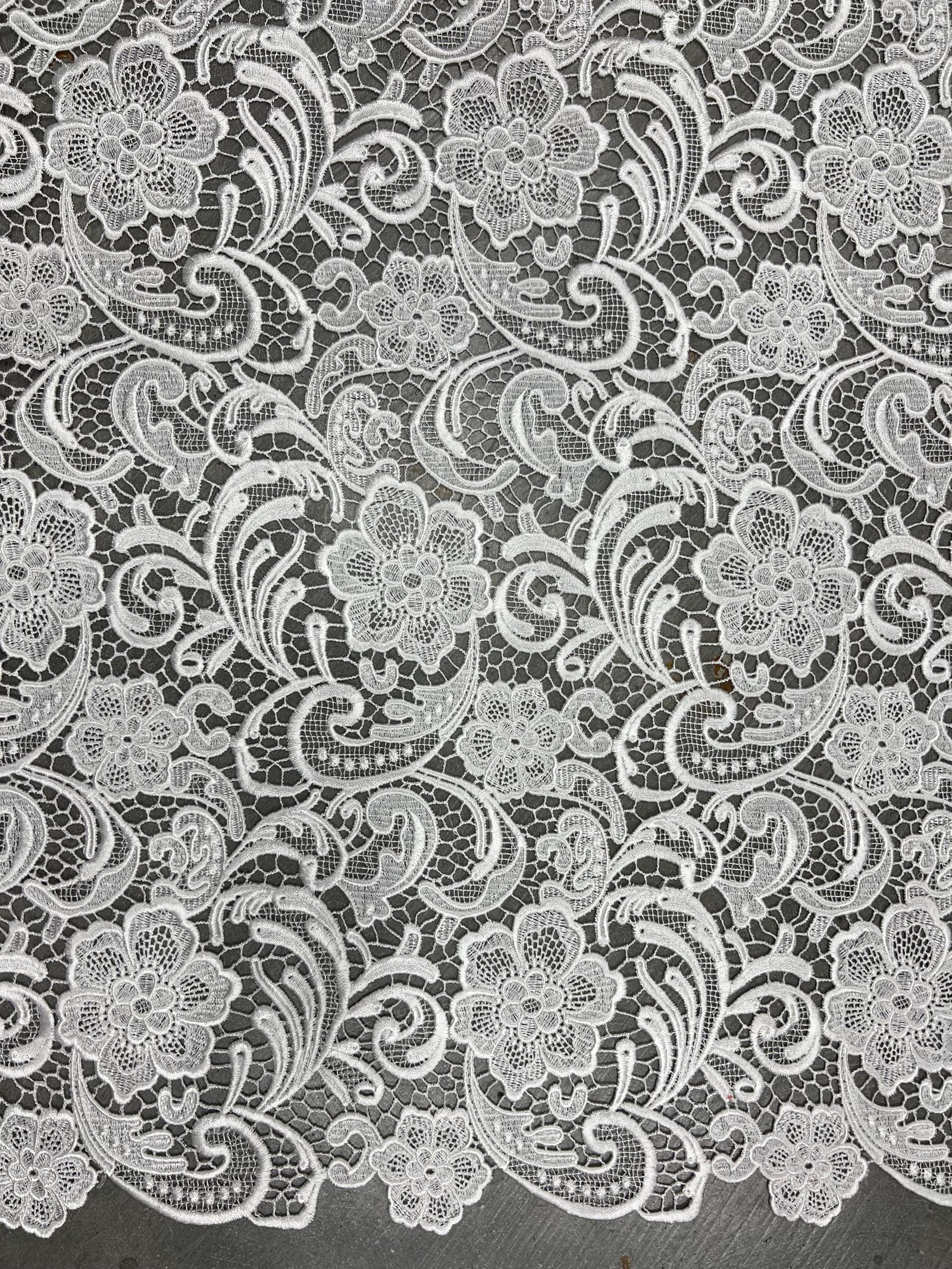 Maggie LIGHT IVORY Guipure Venice Heavy Lace Fabric by the Yard